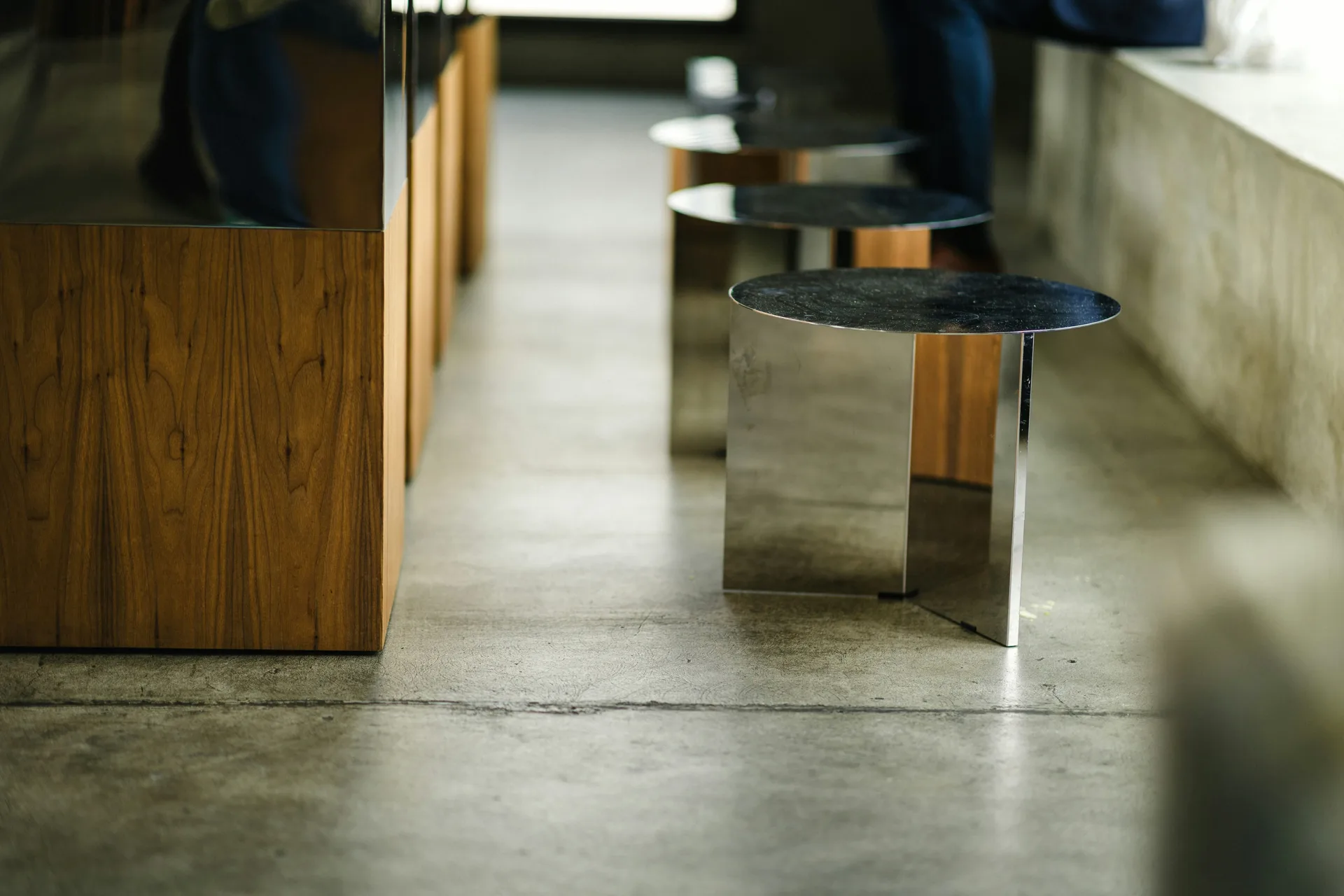 polished concrete floor in a Laval retail space