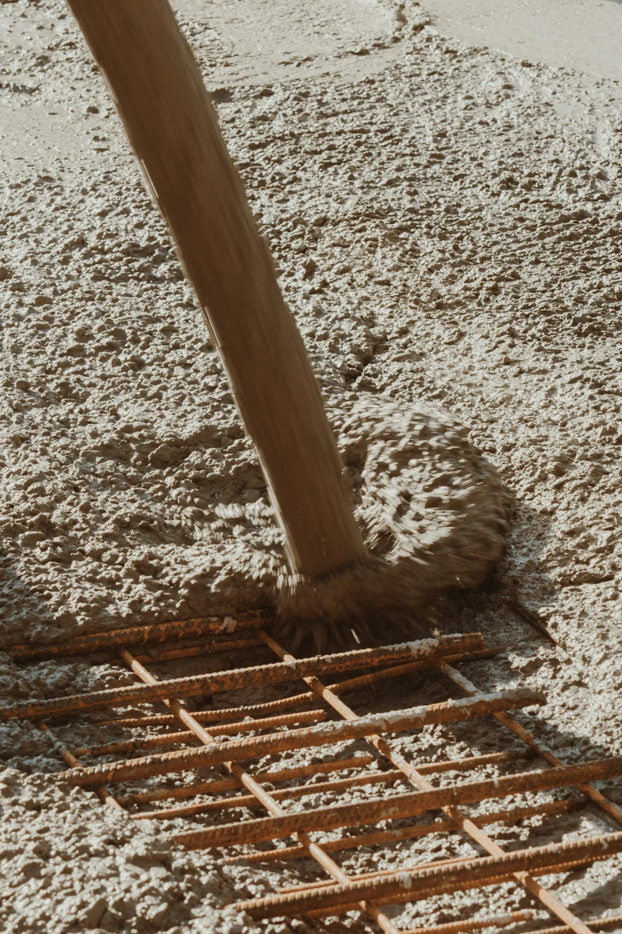Mapei Ultraplan being poured on a Laval substrate