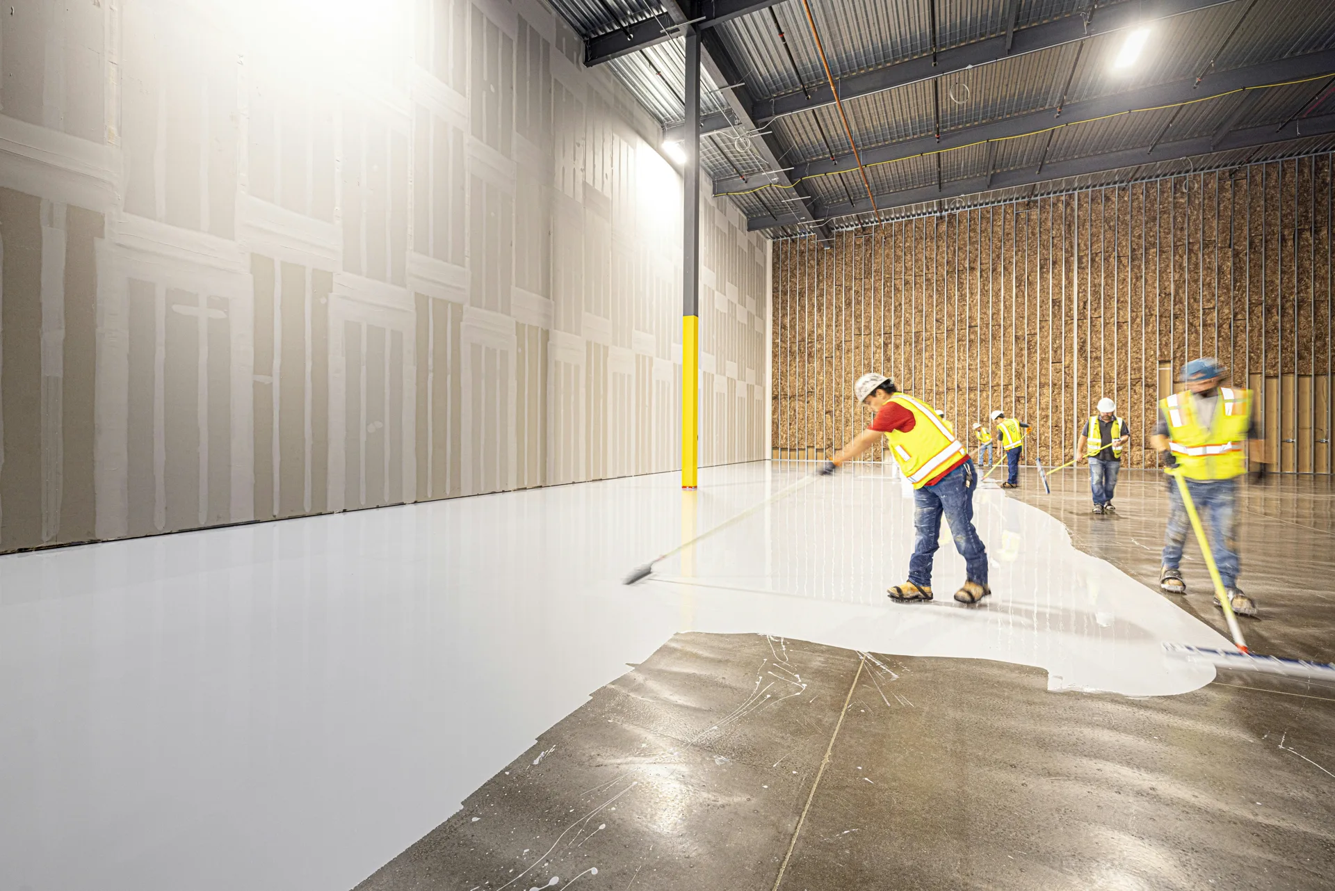 finished EV battery manufacturing floor in Laval